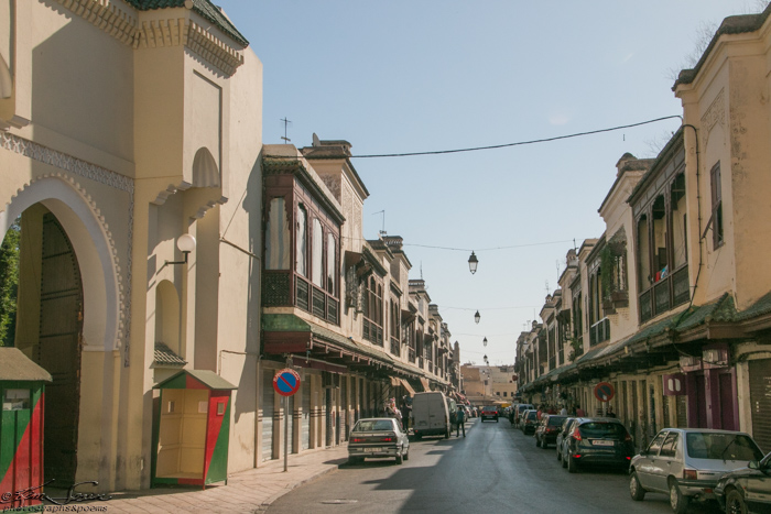 Fez, Morocco 10-13-2014: In a nice neighborhood.