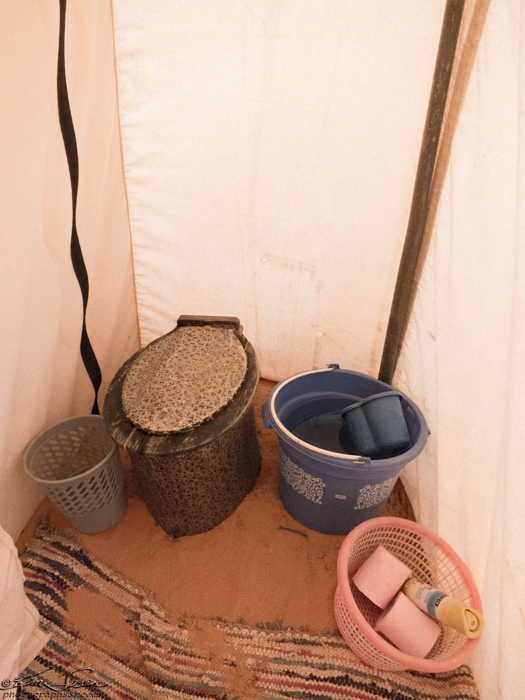 Morocco 9-15 to 17-2014, Morocco 9-15 to 9-17-2014, Sahara near Merzouga: We have facilities in each tent.  I'm grateful!