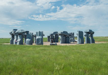 Nebraska's version of Stonehenge - near Alliance , NE.  It's fun!
