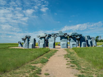 Nebraska's version of Stonehenge - near Alliance , NE.  It's fun!