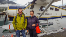 8/29/16, Sea-plane from Petersburg, AK: We were a little nervous on the flight, so now big smiles!