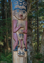 Totem pole near the Sitka Historical Museum.