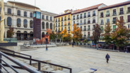 Madrid-courtyard around Reina Sofia.