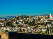 Granada-The high location of Alhumbra as a fortress gives it a wonderful view of the city.