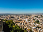 Granada-Granada from the Alhambra fortress overlook.