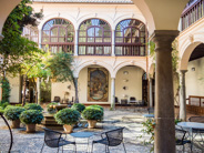 Granada-Alhambra courtyard.