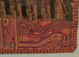 Lima, Artifacts, Larco Museum.  Detail woven tapestry