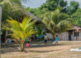 Peruvian Amazon Region, boys playing in the village.