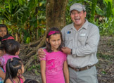 Peruvian Amazon Region, Denis and a village girl.