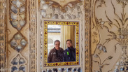 Jaipur: Fort/palace, some sort of hall of mirrors.