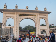 Delhi: Sikh temple, Bangla Sahib Gurudwara gate.