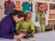 Jaipur: at the textiles and carpets factory.
