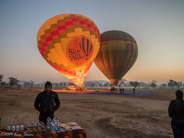 Jaipur: Balloon Ride over the countryside, about ready to go!