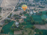 Jaipur: Balloon ride shows pattern of houses and planting.