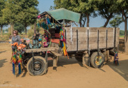 OAT village camp near Abhaneri: We pile into the back of this truck and head for the famous stepwell.