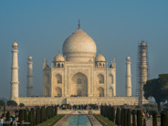 Taj Mahal view, built between 1631-1653 by Shah Jahan to hold the remains of his queen.