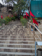 Varanasi - The ghat (Manmandir Ghat I think) - we exited old Varanasi at the top of these steps.
