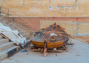 Varanasi - No reason, except that photographers are suckers for deteriorating boats.