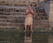 Varanasi: Bather, who probably would prefer I didn't take the photo, so with my apologies.