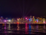 The sky show in Hong Kong from Kowloon