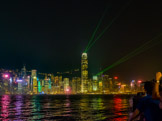 The sky show in Hong Kong from Kowloon