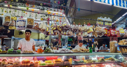 One night for dinner we went to this restaurant I'll call a huge deli.  This is one of many counters, and the variety on the menu was overwhelming.