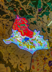 A map of the tunnel areas.