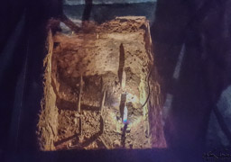 If the enemy did get into the tunnels, traps were placed in strategic locations to capture and hurt them.  This hole would be covered and impossible to see.