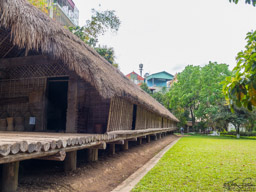 Another bamboo house, the Ede long house, from the Museum of Ethnology.