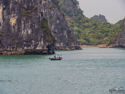 UNESCO World Heritage Site HaLong Bay.  Local fishing here and there.
