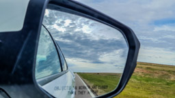 Nebraska in the rear view mirror.
