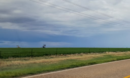 Western Kansas, once in a while something on the horizon.