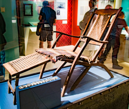National Geographic Museum: The deck chairs from the Titanic