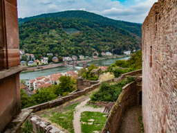 View of Heidelberg from the Schloss.