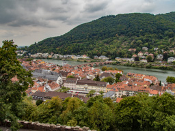 View of Heidelberg from the Schloss.