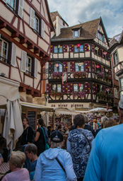 This is more like what the Colmar streets were like.  Lots of people out!