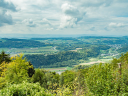 Wonderful views!  This is looking away from (south) of Zurich.