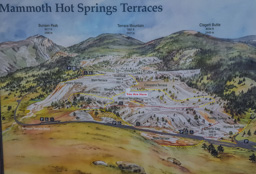 We went from Prismatic Springs to Mannoth Hot Springs Terraces.
