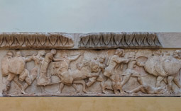 Amazing reliefs in the Delphi Archaeological Museum on Mount Parnassos.