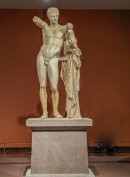 Hermes of Praxiteles, messenger of the gods and a symbol of male beauty besides!