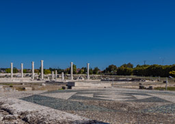 Large site of Pella, the Macedonian  antiquities.